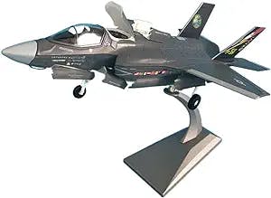 Pre-Built Finished Model Aircraft F-35 Lightning Ii Airplane Model 1:72 F35b for Fighter Die-cast Metal Airplane Model Toy Collection Replica Airplane Model