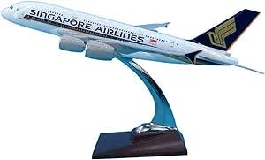 HATHAT Alloy Resin Collectible Airplane Models 45cm A380 for Singapore Airlines Aircraft 1/133 Alloy Aircraft with Base Static Ornaments Decoration Collection 2023 2024