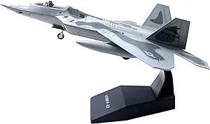 HATHAT Alloy Resin Collectible Airplane Models for: Die Cast Alloy F-22 Air Force Military Fighter Aircraft Model 1/100 Scale Decoration Collection 2023 2024