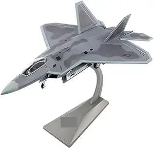 AJEVIE Airplane Model 1/72 Scale Alloy Fighter F-22 US Air Force Airplane F22 Raptor Model Planes