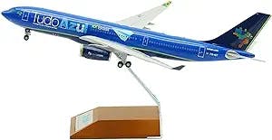 HATHAT Alloy Resin Collectible Airplane Models for: 1 200 Scale 330 A330-200 PR-AIT Tudo Azul Airline Airplane Model Decoration Collection 2023 2024
