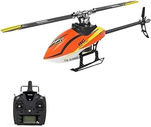 QIYHBVR RC Helicopter for Adults and Kids,6 Channel 2.4Ghz Remote Control Helicopter with 6-Axis Gyro, Aileronless RC Aircraft with Altitude Hold for Kids and Beginners to Play.