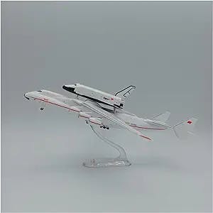 HATHAT Alloy Resin Collectible Airplane Models 1: 400 Scale Antonov An-225 Blizzard Space Shuttle Aircraft Model Decoration Collection 2023 2024
