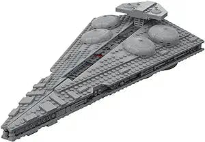 Lingxuinfo Sci-Fi Spacecraft Interdictor-Class Star-Destroyer Building Blocks MOC Set (922PCS), Starship Building Model, Space Wars Building Kit, Collectible Building Model Gifts