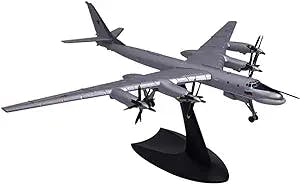 RCESSD Copy Airplane Model 1/200 for Russian Tu-95 Fighter White Swan Bomber Military Aircraft Scale Die Cast Alloy Aircraft Collection
