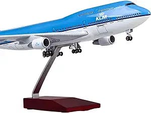 HINDKA Pre-Built Scale Models for 747 B747 KLM KLM Die Cast Resin Aircraft Collection 47CM 1/157 Mini Airplane