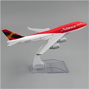 REDRAR for Boeing 747 Colombia Avianca Airlines 16cm Plane B747 1/400 Scale Aircraft Model