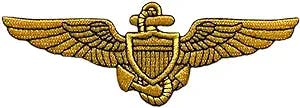 Naval Aviator Pilot Wings Patch [Iron on Sew on 4.0 X 1.5 -PW5]
