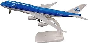 HINDKA Pre-Built Scale Models Fit for AIR Airline Boeing 747 Alloy Model Aircraft Collectible 20cm with Wheels Landing Gears Mini Airplane