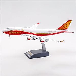 HATHAT Alloy Resin Collectible Airplane Models Die Casting 1: 200 Scale Aircraft Model Alloy National Aviation Boeing B747-400 N936CA Decoration Collection 2023 2024