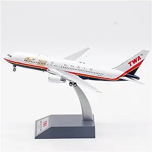 HATHAT Alloy Resin Collectible Airplane Models Die Casting 1: 200 TWA B767-200 N603TW Alloy Aircraft Model Decoration Collection 2023 2024