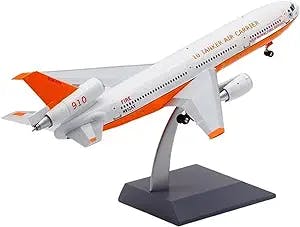 HATHAT Alloy Resin Collectible Airplane Models for: 1 200 DC-10-30 N612AX Fire Airline Die Casting Aircraft Model Decoration Collection 2023 2024
