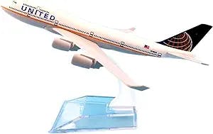 HATHAT Alloy Resin Collectible Airplane Models for: United Airliners 16cm BOEING747 Air United Model Airplane Airplane Toy Decoration Collection 2023 2024