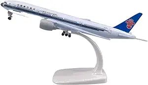 APLIQE Aircraft Models Fit for Air China Southern Airlines Boeing 777 B777 Airways Model Airplane with Wheels 20 Cm Graphic Display