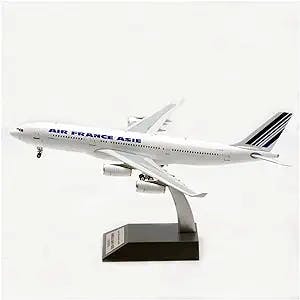 HATHAT Alloy Resin Collectible Airplane Models 1 200 for Airfrance Airline Aircraft A340-200 A340 Model with Base Static Ornament Decoration Collection 2023 2024