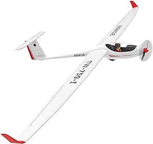 QIYHBVR 102.4IN Wingspans Super Large EPO Sailplane RC Glider Airplane Plane RTF Version, 4023/850KV Brushless Motor 30A ESC Fixed Wing RC Airplane, 6CH RC Aircraft for Kids Parkflyer Adults