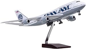 Exhibition Alloy Gifts 1/150 Scale 47cm Airplane 747 B747 Aircraft PAN AM Airline Model Maßstab des Diecast-Modells