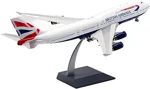 HATHAT Alloy Resin Collectible Airplane Models for British Airways Airline Airplane 747 B747-400 1 200 Scale Model Alloy Aircraft Plane Collection Decoration Collection 2023 2024