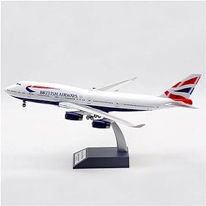 HATHAT Alloy Resin Collectible Airplane Models 1 200 for British Airways B747 B747-400 Model with Base Alloy Aircraft Collection Gift Decoration Collection 2023 2024