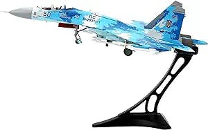 HATHAT Alloy Resin Collectible Airplane Models Die-Casting 1: 72 Scale Ukrainian Air Force SU27 Flanker Alloy Aircraft Model Decoration Collection 2023 2024