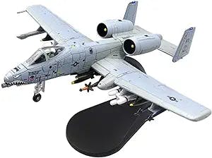 Alloy Resin Collectible Airplane Models 1:100 US A-10 A10 Thunderbolt II Warthog Hog Attack Aircraft Fighter Die Cast Natural Resin Airplane Model Toy Decoration Collection 2023 2024 ( Color : A )