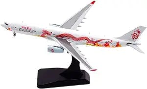 Aircraft Models 1/400 Fit for A330-300 B-HWG Dragon Air Airlines Airplane Model Alloy Die Casting Aircraft with Landing Gear Graphic Display