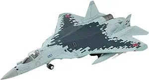 HATHAT Alloy Resin Collectible Airplane Models Die-Casting 1: 72 Ratio T50 SU57 Alloy Aircraft Model of Russian Air Force Su-57 Fighter Decoration Collection 2023 2024