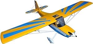 RC Airplane Decathlon 72" Balsa Wood 4 Channels ARF Electric Fixed Wing RC Model Plane Yellow