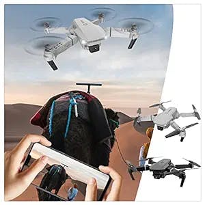 Drone With Dual 1080P HD FPV Camera Foldable Drone With Altitude Hold Headless Mode One Key Start Speed Adjustment Trajectory Flight WiFi FPV Camera