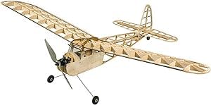 MOCI RC Assembly Wood Trainer Plane with Envelope, 1150mm Wingspan Aircraft Balsa Wood Airplane Plane Model for Child Adult Beginner, KIT Version, 600g