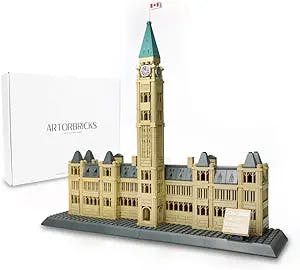 ArtorBricks Architectural Parliament Building Collection - Build Your Own Iconic Landmark. Compatible with Lego(608 Pieces)