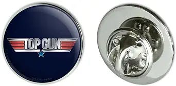 Top Gun Rendered Logo Metal 0.75" Lapel Hat Pin Tie Tack Pinback