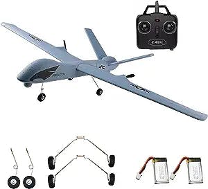 RC Plane Remote Control Airplane - 2.4Ghz 2 Channels DIY RC Predator Aircraft with 3-Axis Gyro for Beginner RC Plane with 2 Batteries, Wingspan 660mm