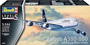Revell GmbH Revell 03872 1:144 Airbus A380-800 Lufthansa New Livery Plastic Model Kit