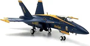 Military Fighter Model, 1/72 United States Blue Angel F/A-18C Fighter Alloy Model, Collector's Edition, 9.3Inch X 6.3Inch
