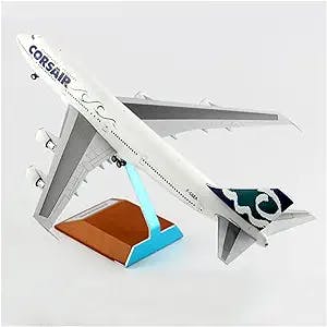 HATHAT Alloy Resin Collectible Airplane Models 1:200Fit for Cos Airliner B747-300 F-GSEA Alloy Airplane Model House Ornament Gift Decoration Collection 2023 2024