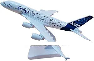 HATHAT Alloy Resin Collectible Airplane Models for: Alloy Natural Resin Air A380 Airbus 380 Airline Die Casting Aircraft Model Decoration Collection 2023 2024