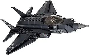 Sluban Military Blocks Army Bricks Toy - F-35 Lighting II Fighter Jet, 252 pieces