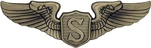 United States Air Force USAF Service Pilot Wings 3" Large Lapel Pin