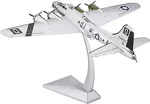 Aircraft Models 1/72 Fit for B-17G Fortress Bomber Air Force B17 Fighter Miniature Aircraft Model Collectible Static Gift Flat Ornaments (Color : A)