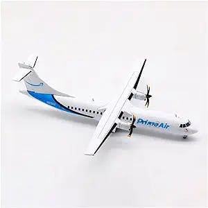 HATHAT Alloy Resin Collectible Airplane Models 1:200 Alloy Airplane Model for Prime Air ATR72-500F N919A Ornament Collection Souvenir Gift Decoration Collection 2023 2024