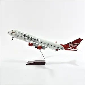 Exhibition Alloy Gifts 46cm Virgin Atlantic Boeing 747 Plane Model Aircraft Scale Diecast Resin Airplanes Planes Maßstab des Diecast-Modells
