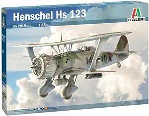 Italeri 2819 WWII German Henschel Hs123 1/48 Scale Plastic Model Kit