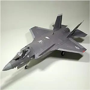 1/33 US F-35 II Lightning Fighter Model Building Kit, DIY Assembly Paper Aircraft Airplane Military Collection Gifts