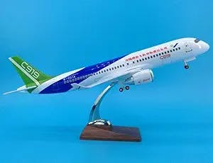 47cm Chinese Commercial Aircraft C919 Landing Gear Model Chinese Commercial Aircraft with Wheels Without Lights