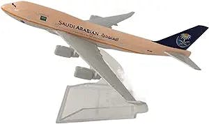 Airplanes Diecast Models 16cm for 747 Saudi Arabia Metal Alloy Model Airplane Toy Birthday Gift Hobbies Pre-Built Jets Toys Kits