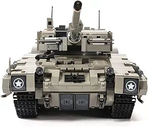 DAHONPA Leopard 2 Main Battle Tank Building Block(1747 PCS),WW2 Military Historical Collection Tank Model with 5 Soldier Figures,Toys Gifts for Kid and Adult.