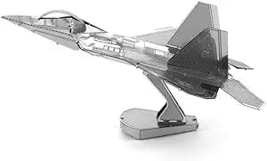 Metal Earth F-22 Raptor Airplane 3D Metal Model Kit Fascinations
