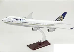 Airplane Model Airplane Model American Aircraft Model 47cm United Airlines Resin Boeing 747 Aircraft 1: 150 Aircraft Toy Birthday Gift
