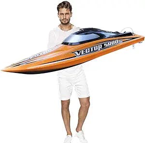 Ride the Waves with the Ready to Run, 31.5" Large Remote Control Speed Boat